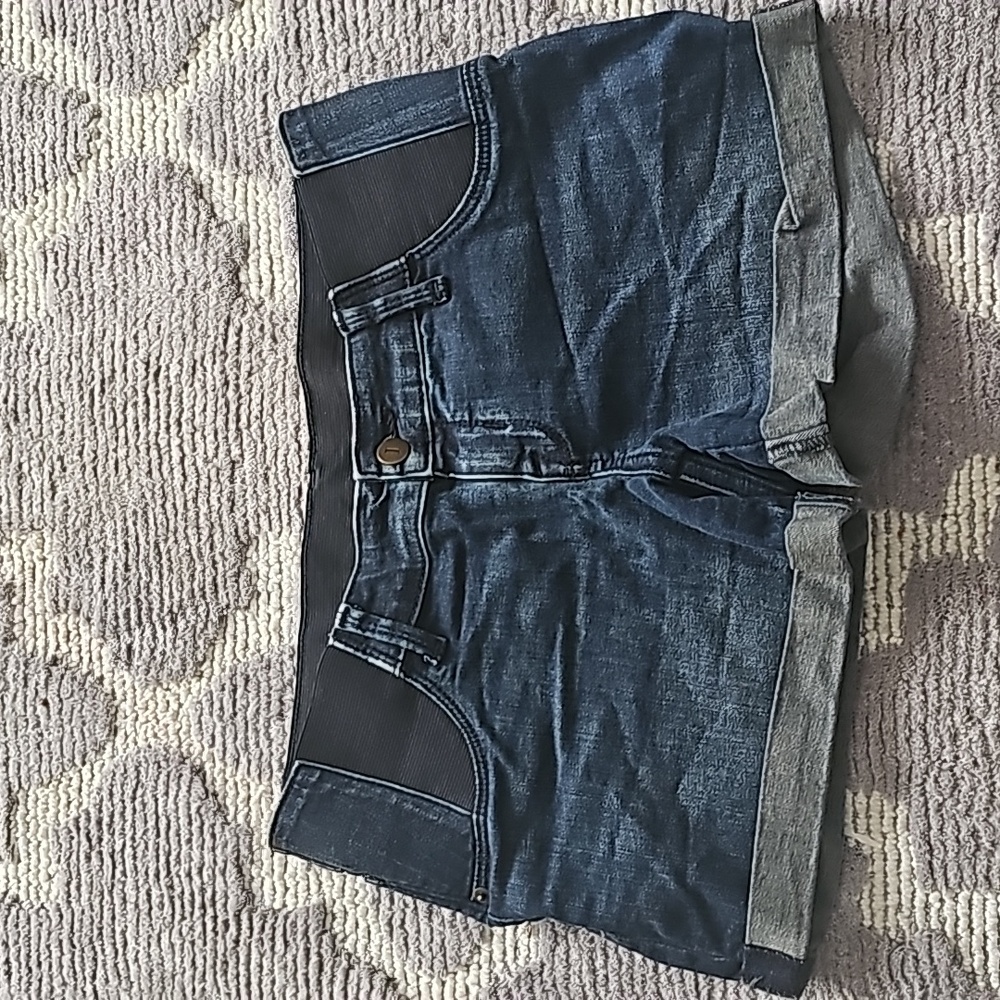 Womens size 2 Isabel maternity stretch waist summer denim shorts
